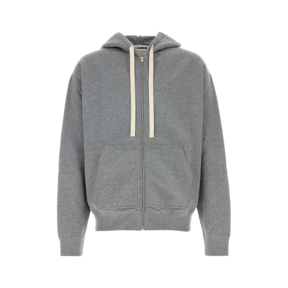 Jil Sander Men Grey Cotton Sweatshirt